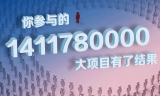 中国全民参与的1411780000大项目有了结果