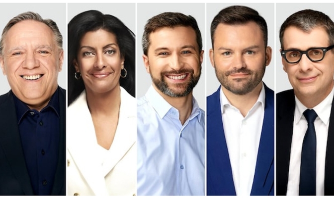 魁北克省选：五位魁北克党领首次法语电视辩论