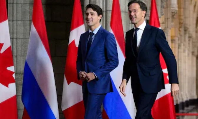 加拿大总理特鲁多前往欧洲访问 第一站是荷兰